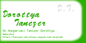 dorottya tanczer business card